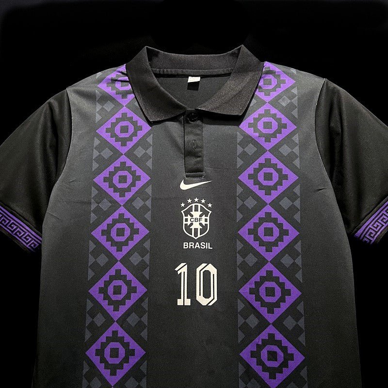 Brazil Special Edition Black POLO Jersey 2024 - uaessss