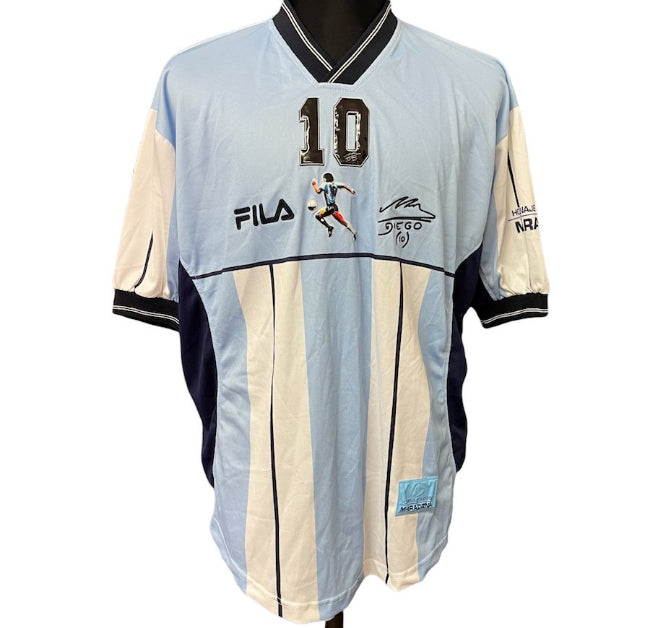 Argentina Diego Maradona 10 Classic 2001 Jersey