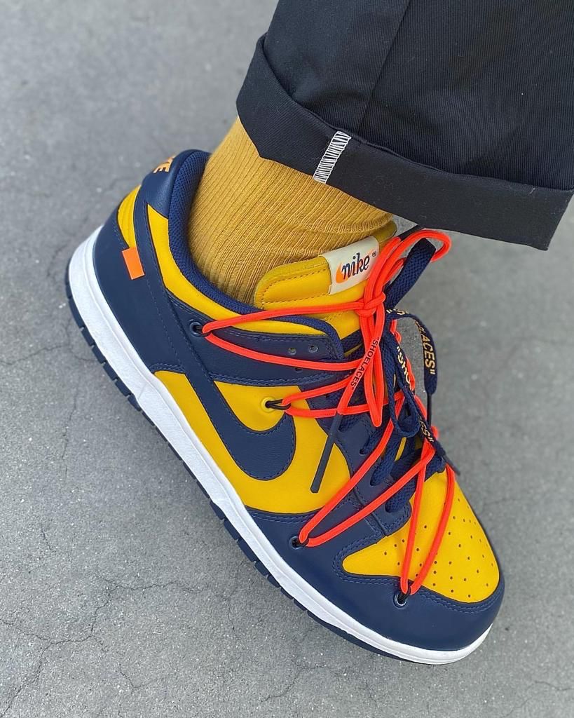 DUNK LOW "Off - White University Gold - uaessss