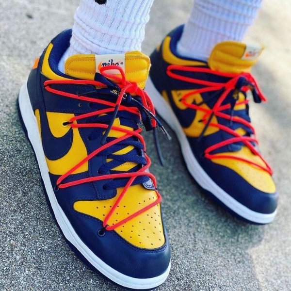 DUNK LOW "Off - White University Gold - uaessss