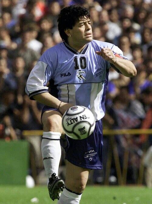 Argentina Diego Maradona 10 Classic 2001 Jersey