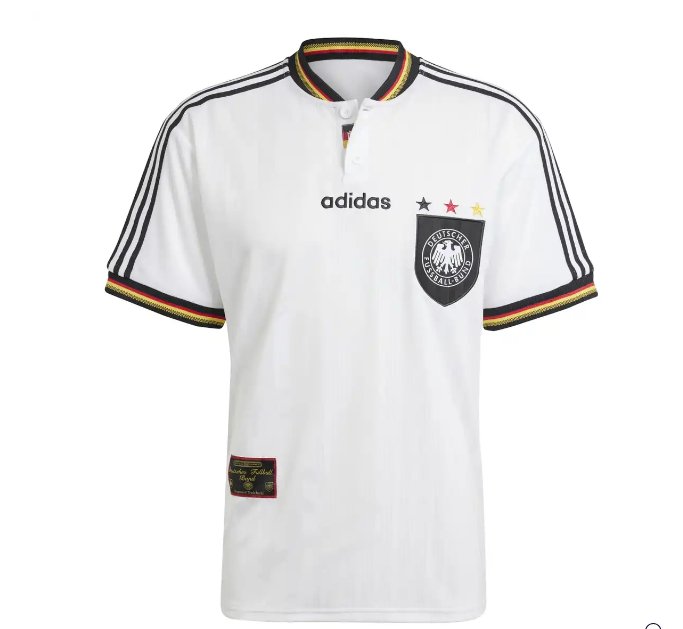 Germany Classic Home World cup Jersey 1996 - uaessss