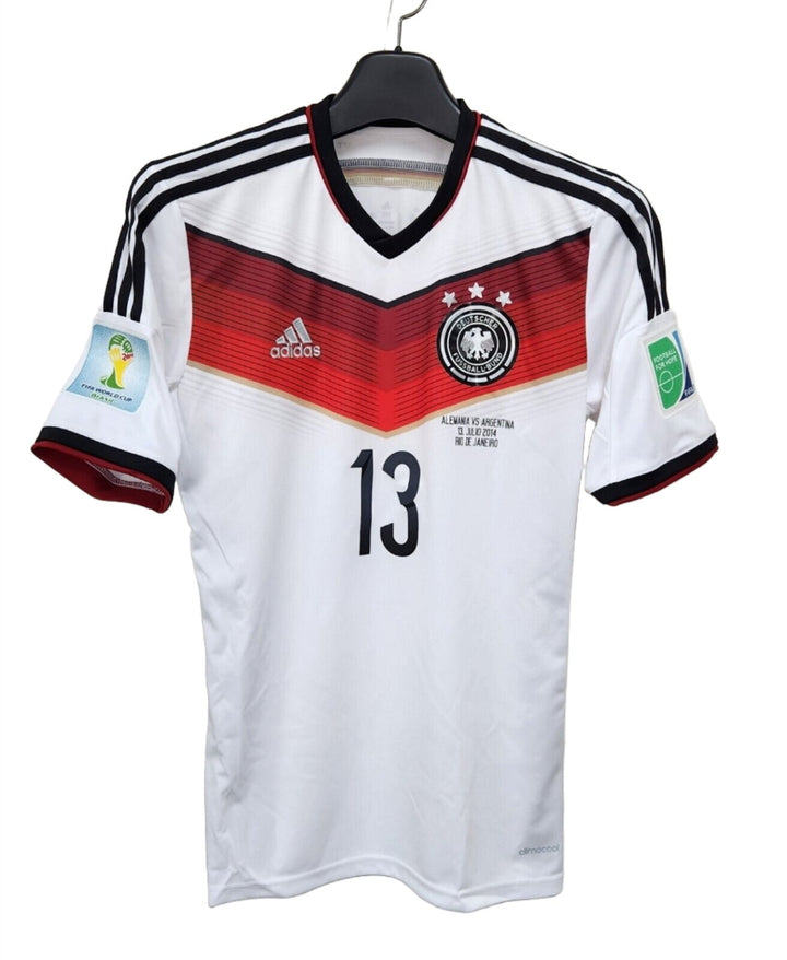 GERMANY CLASSIC HOME WORLD CUP JERSEY 2014 WITH MULLER 13 - uaessss