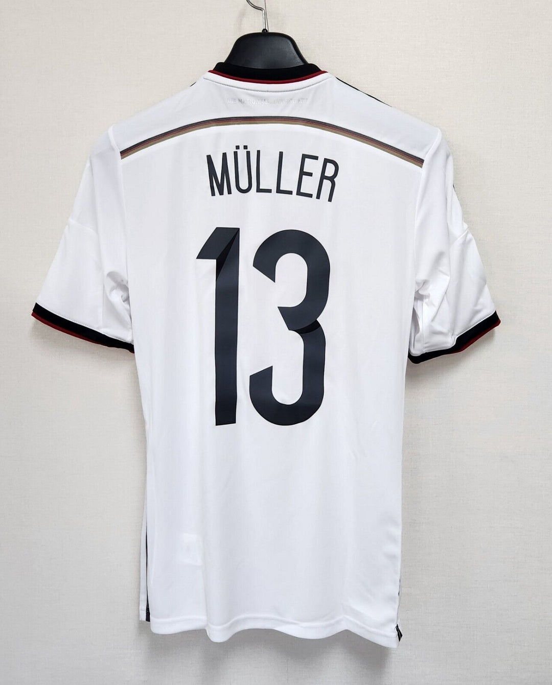 GERMANY CLASSIC HOME WORLD CUP JERSEY 2014 WITH MULLER 13 - uaessss