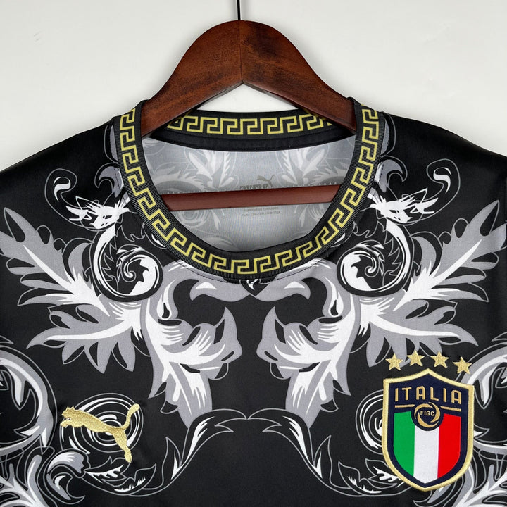 Italy Versace Ediiton Black Jersey 2023/24 - uaessss