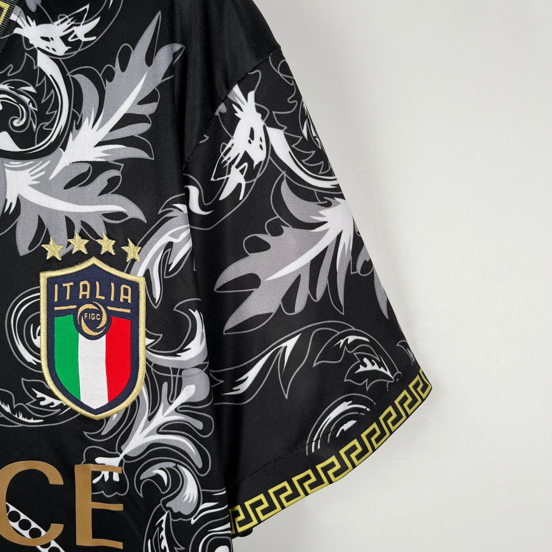 Italy Versace Ediiton Black Jersey 2023/24 - uaessss