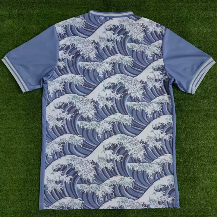 JAPAN Blue The Great Wave off Kanagawa Jersey 2023/24 - uaessss