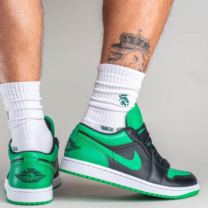 Jordan 1 Low Lucky Green - uaessss