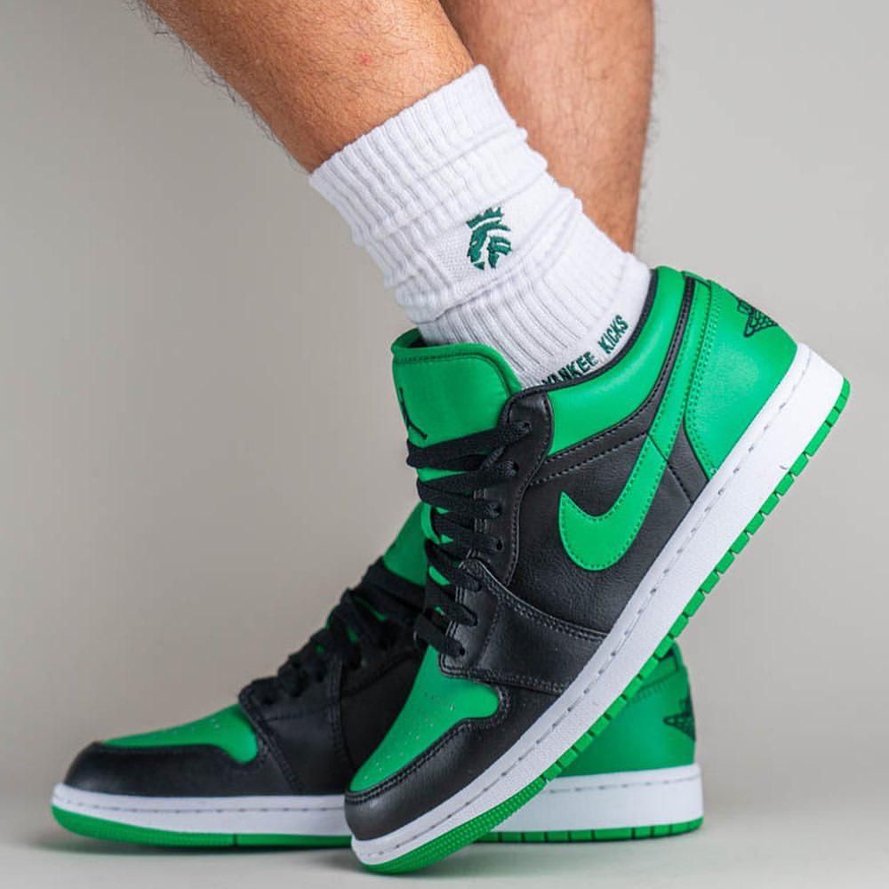 Jordan 1 Low Lucky Green - uaessss