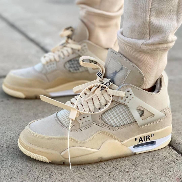 Jordan 4 Retro Off - White Sail - uaessss