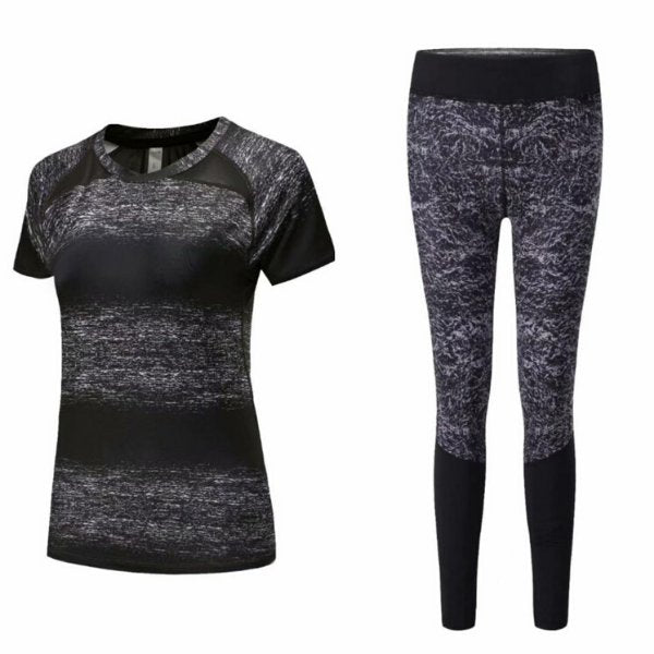 Ladies stretch training set gray - uaessss