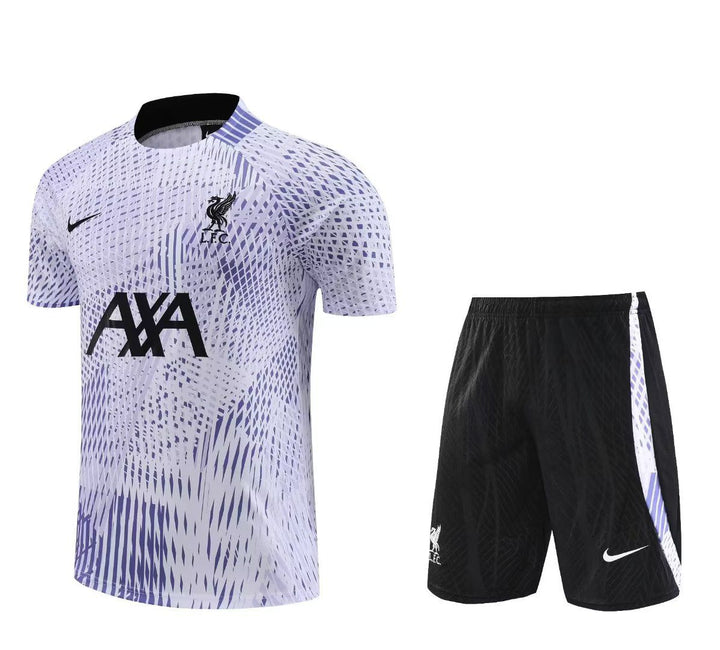 LFC purple training  shirt & short KIT 2023/24