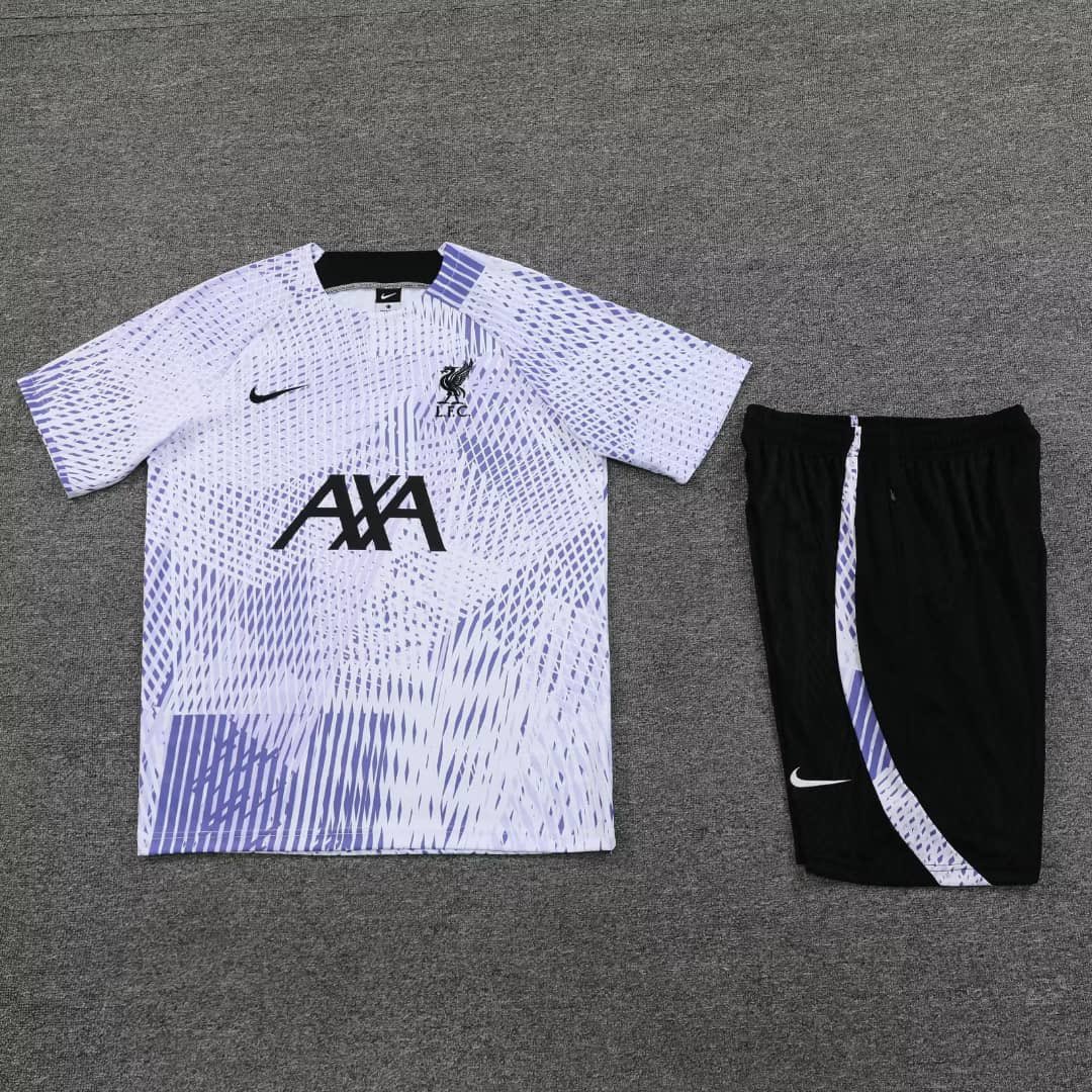 LFC purple training  shirt & short KIT 2023/24