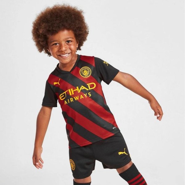 Man city Kids Away Kit 2022/23 - uaessss