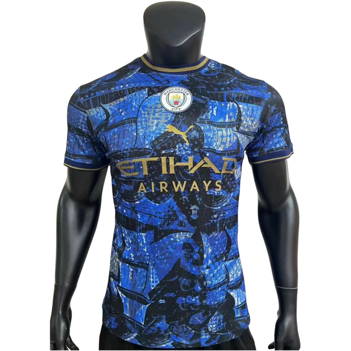 man city Special Edition Player version BLUE JERSEY 2023/24 - uaessss