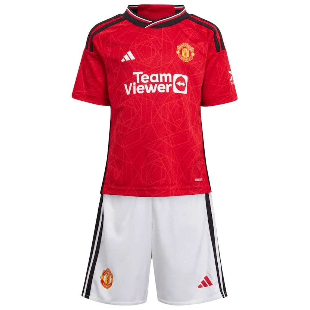 man united home kit kids 2023/24 - uaessss