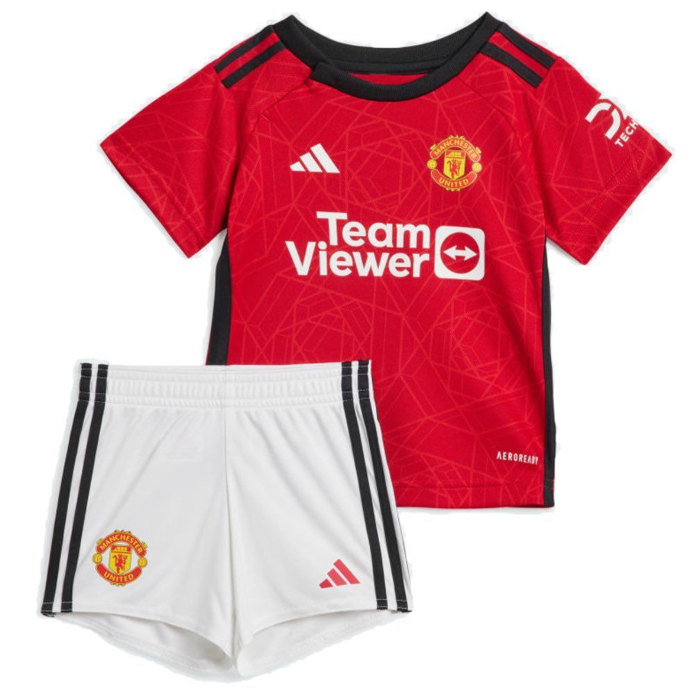 man united home kit kids 2023/24 - uaessss