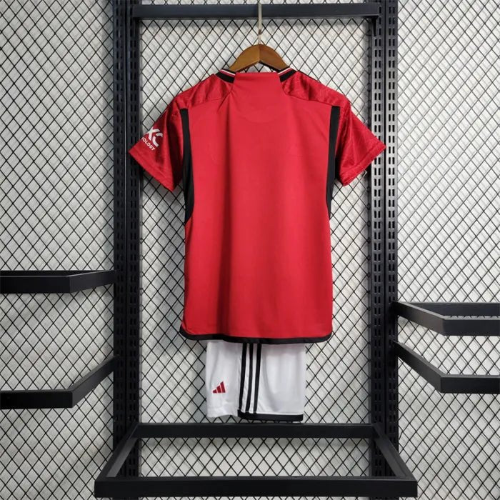 man united home kit kids 2023/24 - uaessss