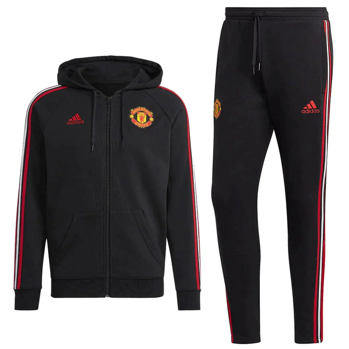 MAN UNITED Hoodie JacketSuit BLACK 2022/23 - uaessss