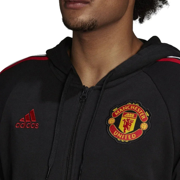 MAN UNITED Hoodie JacketSuit BLACK 2022/23 - uaessss