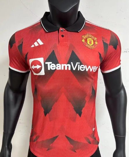 Man United polo RED jeresy Player version white 2023/24 - uaessss