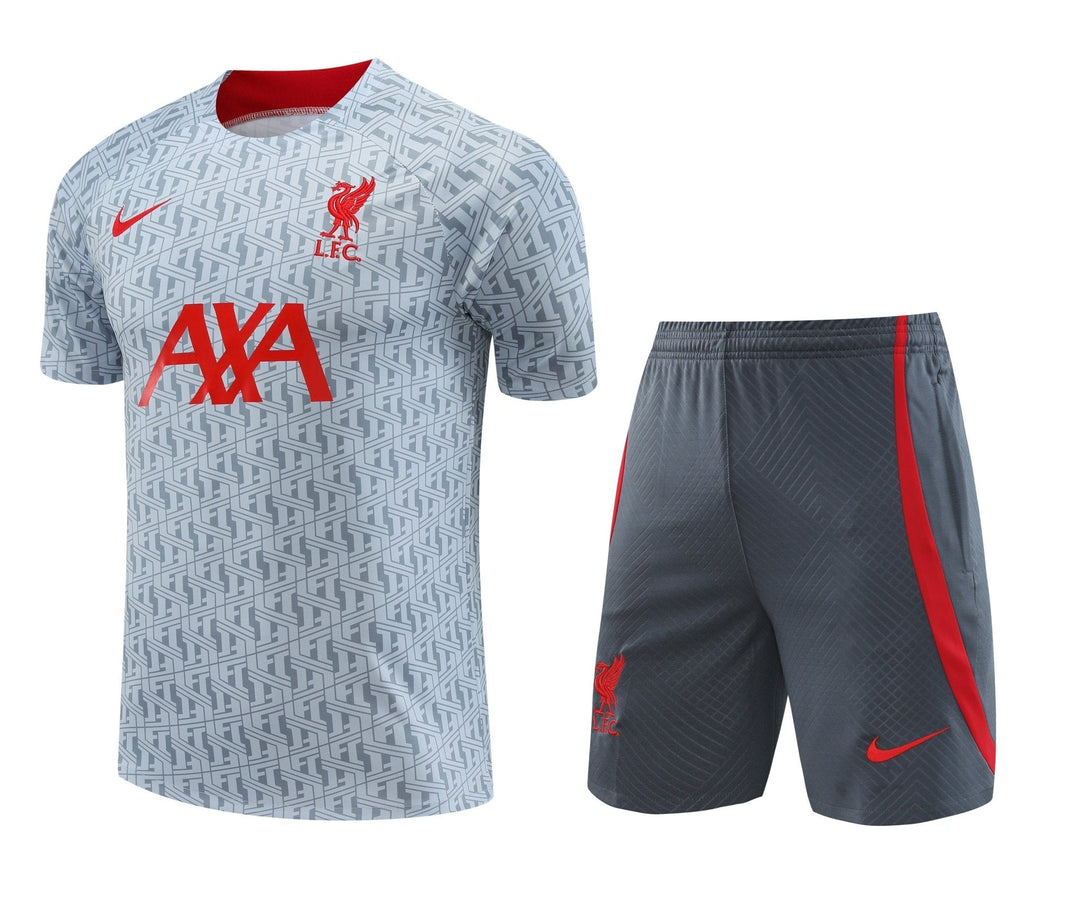 LFC GREY training  shirt & short KIT 2023/24