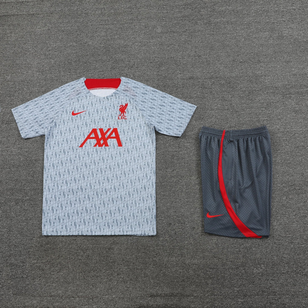 LFC GREY training  shirt & short KIT 2023/24