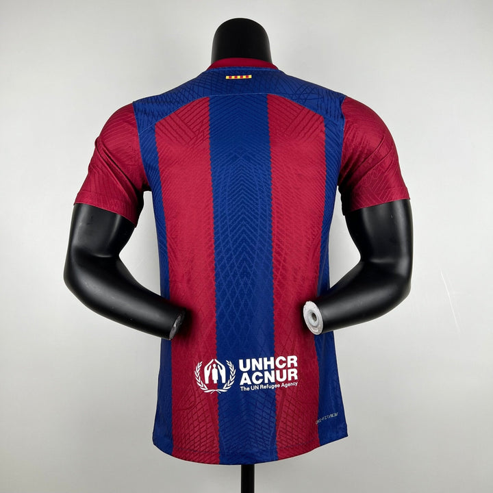 Barc_a  home player version jersey 2023/24