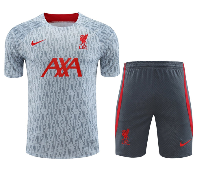 LFC GREY training  shirt & short KIT 2023/24