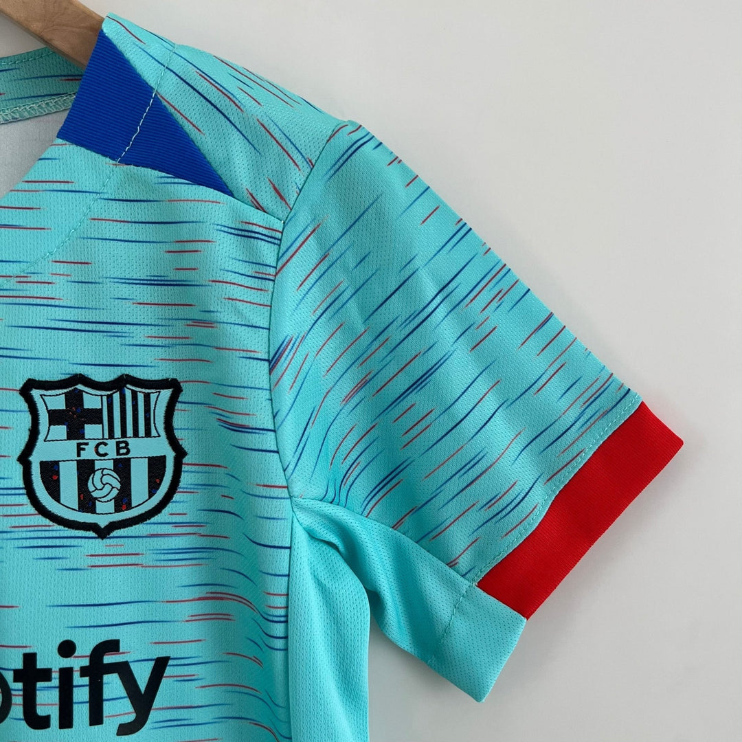 Barc_a THIRD  kit kids 2023/24