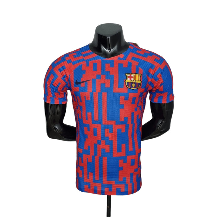 Barc_a  Pre-match player version training jersey 2022/23