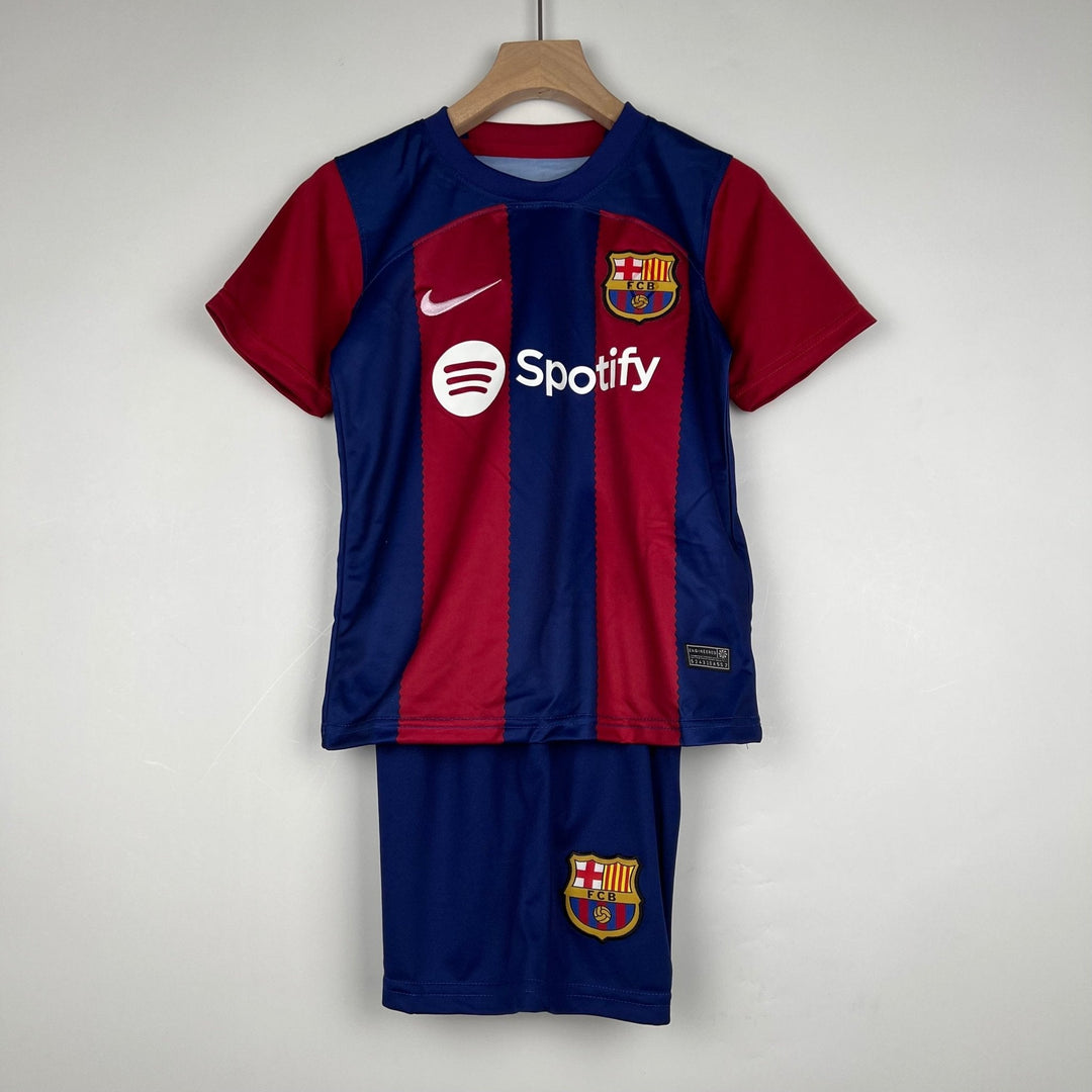 Barc_a  home kit kids 2023/24