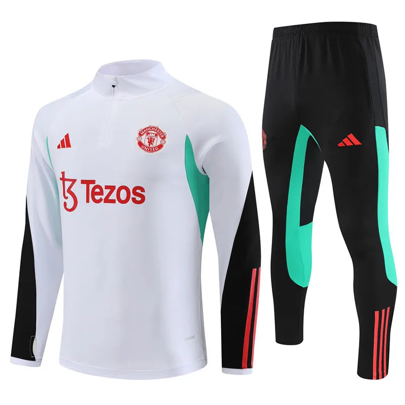 Manchester United WHITE Training Tracksuit 2024