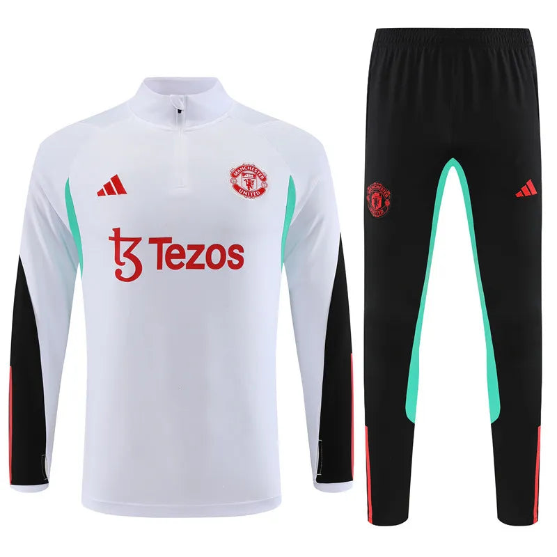 Manchester United WHITE Training Tracksuit 2024