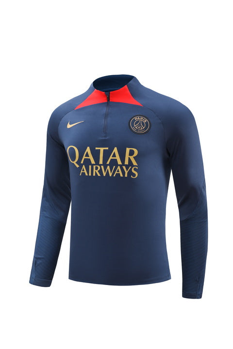 PSG DARK BLUE - RED Training tracksuit 2023/24