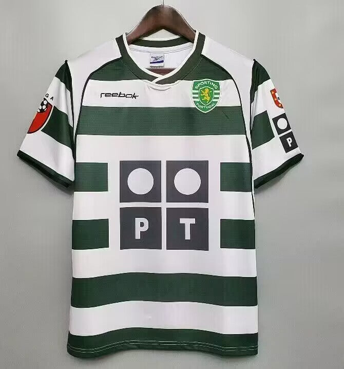 Sporting Lisbon 01/02 Home Jersey with RONALDO 28