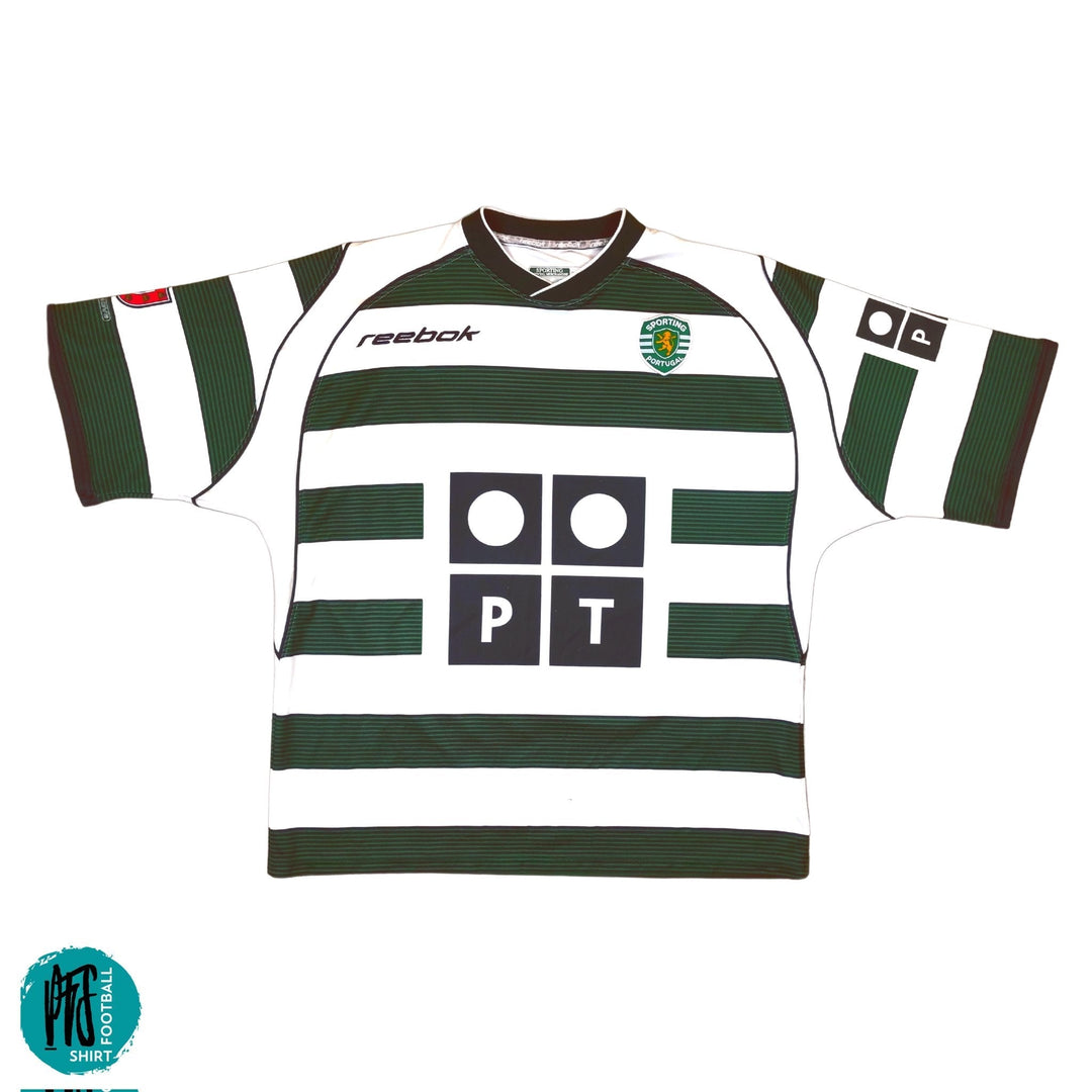 Sporting Lisbon 01/02 Home Jersey with RONALDO 28