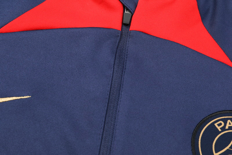 PSG DARK BLUE - RED Training tracksuit 2023/24