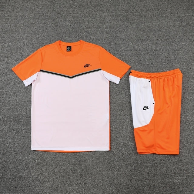 NIKE TECH FLEECE SHORTS SET -ORANGE