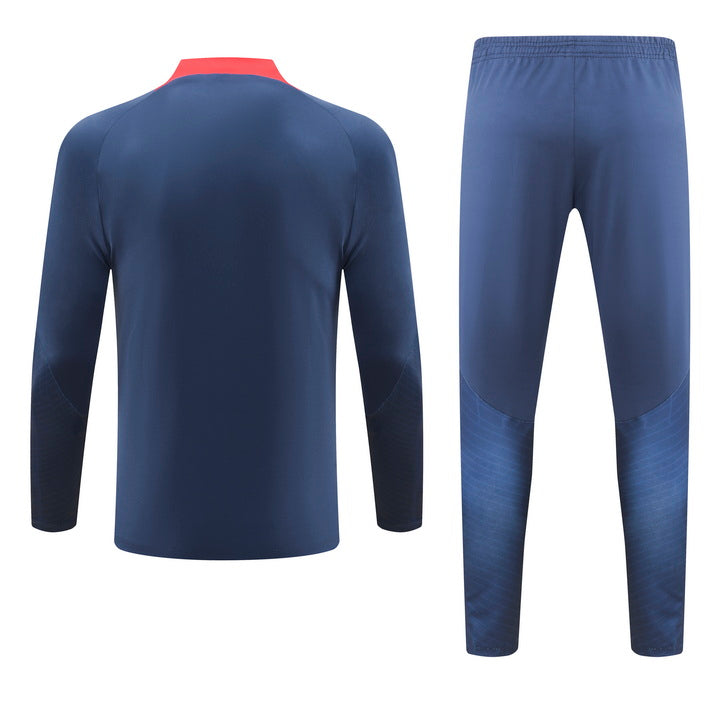 PSG DARK BLUE - RED Training tracksuit 2023/24